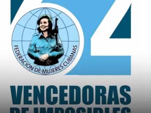 Felicidades a todas nuestras federadas de la flameante Federación de Mujeres Cubanas (FMC)