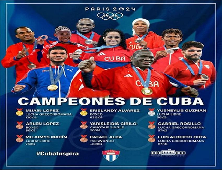 Tras participar en los Juegos Olímpicos 2024 regresa equipo olímpico cubano.